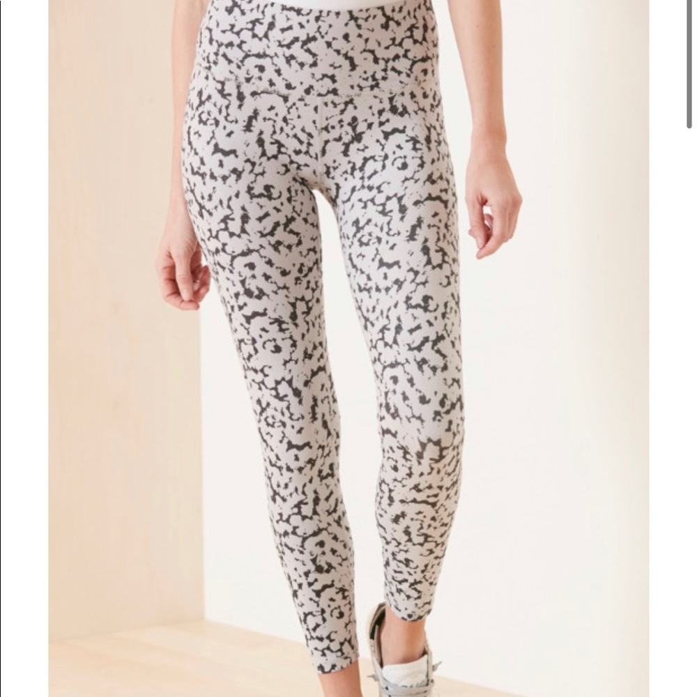 Varley Gray Mixed Texture Leggings XS